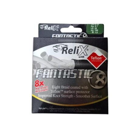 Relix Multifilamento Fantastic 8 150m No 1.2 0.20 mm 15 lb DA Relix Multifilamento Fantastic 8 150m No 1.2 0.20 mm 15 lb DA