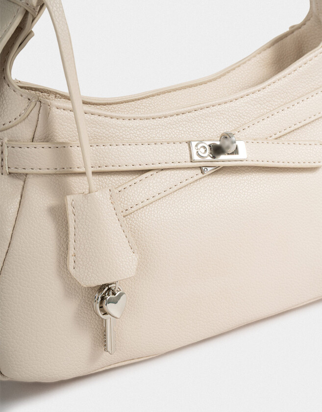 Bandoleras Bandolera Con Charm - Blanco Crudo