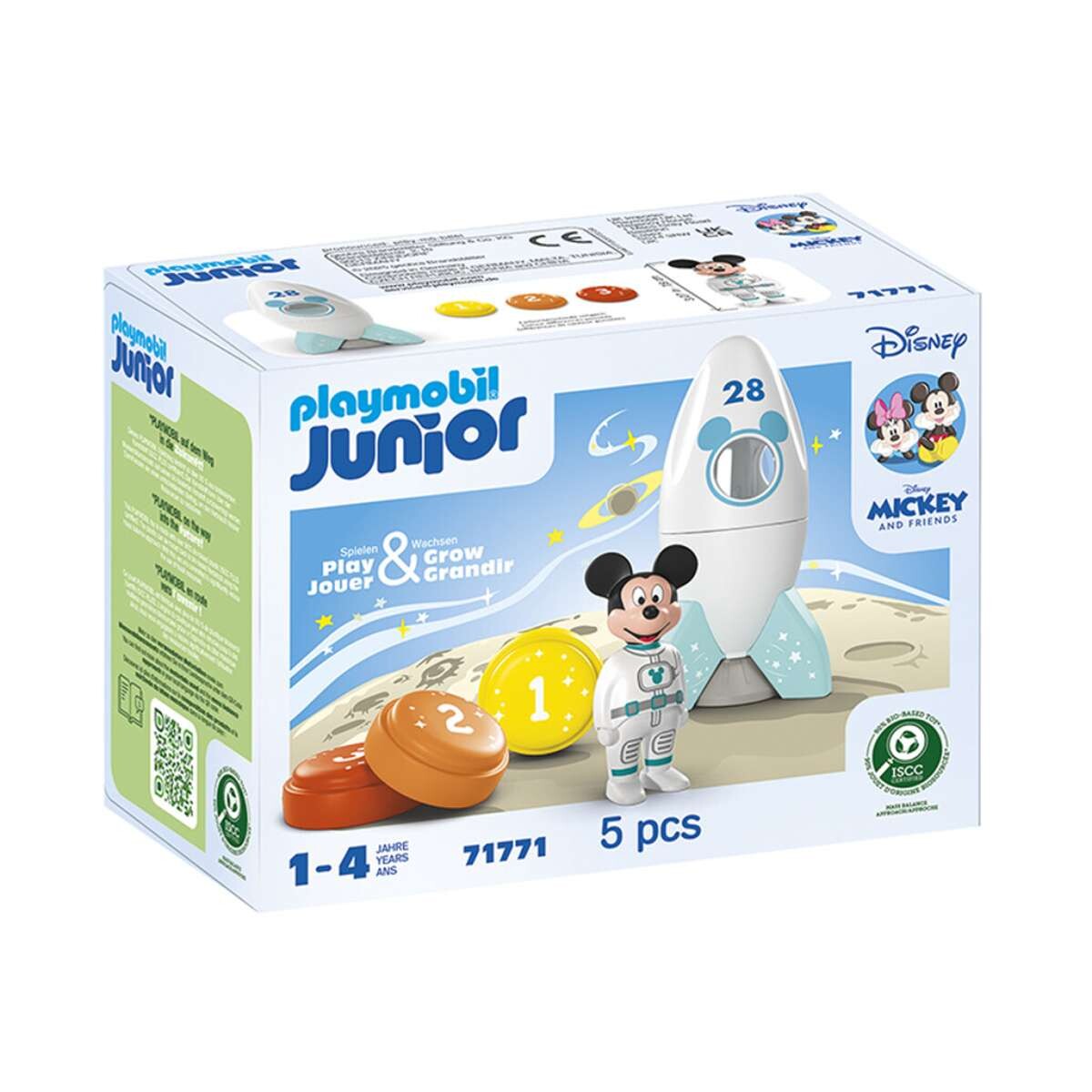 Cohete Espacial de Mickey Playmobil Jr - 5 Piezas 