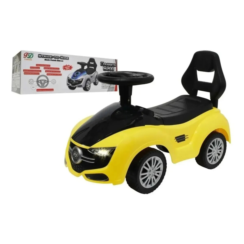 Buggy auto futurista con luz y sonido Amarillo