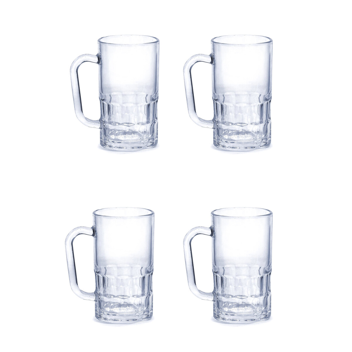 Set x4 Jarra cerveza 350ml vidrio millenium - TRANSPARENTE 