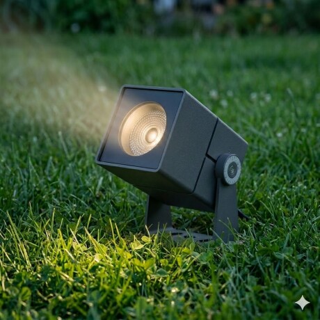 Pincho led 6w Aluminio negro IP66 24 volt o base Pincho led 6w Aluminio negro IP66 24 volt o base