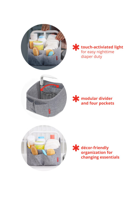 Organizador de pañales con luz Organizador de pañales con luz
