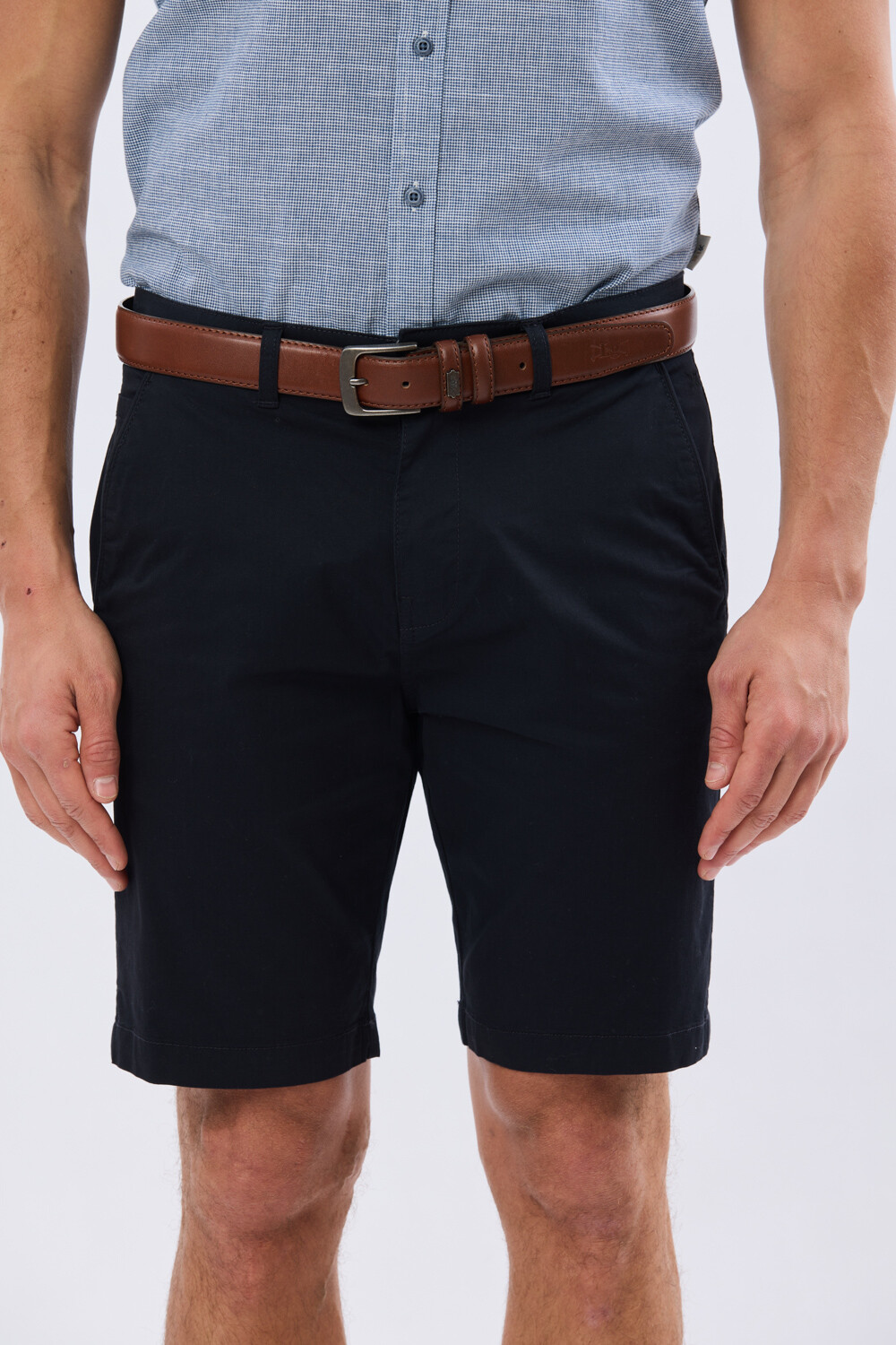 BERMUDA CLASICA CON ELASTANO Azul