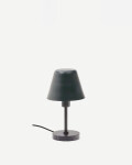 Lámpara de mesa Calina de metal verde y mármol negro Lámpara de mesa Calina de metal verde y mármol negro