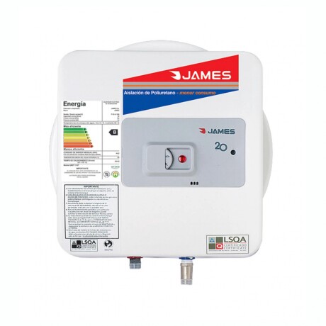 Termotanque James Prisma 1500W Capacidad 30L Acero Termotanque James Prisma 1500W Capacidad 30L Acero