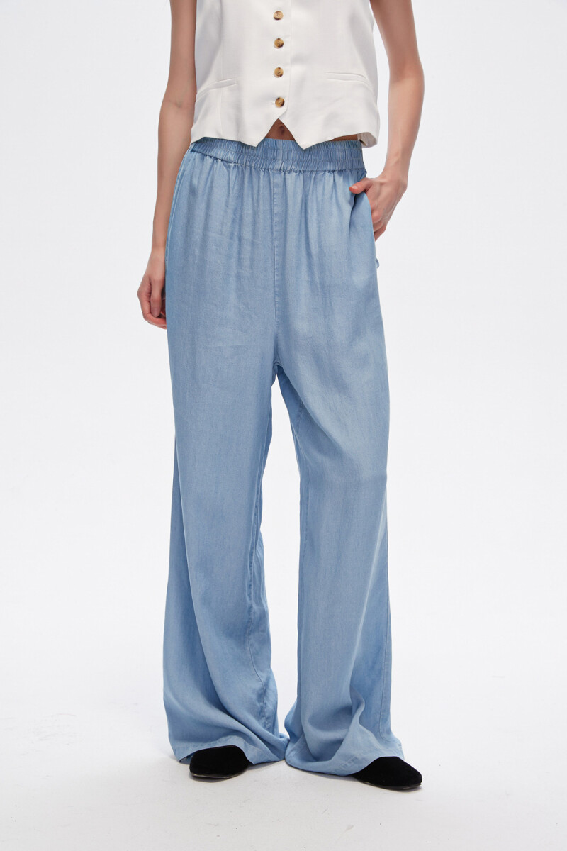 Pantalon Delfin - Celeste Grisaceo 