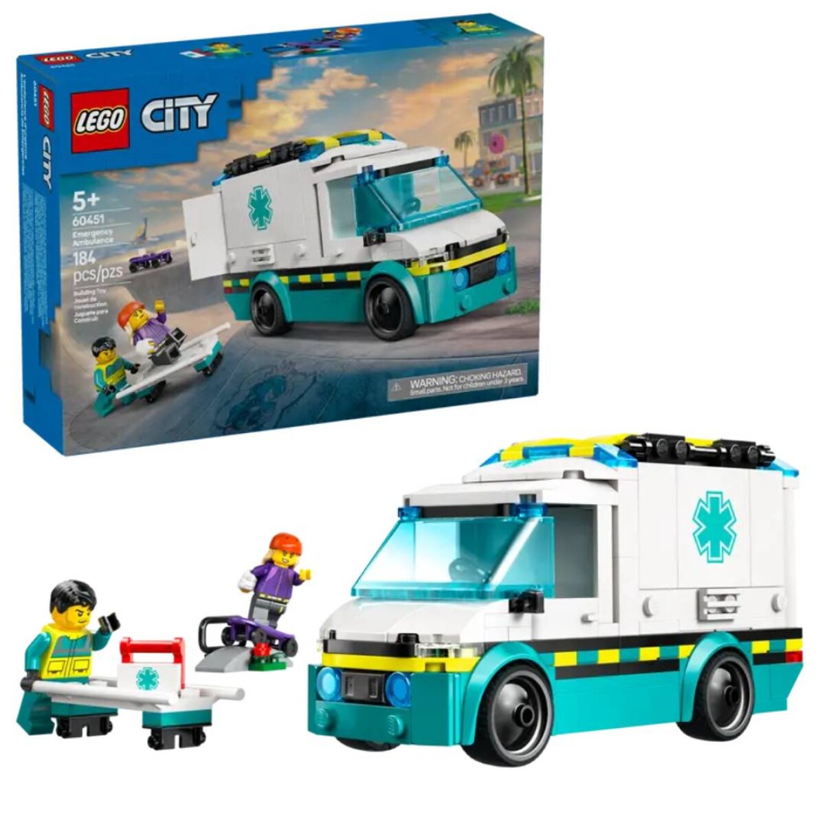 Lego City Ambulancia de Emergencias 184 Piezas 5+ - Lego Boys 