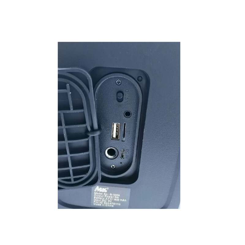 Parlante Portátil Recargable 4" Bluetooth Con Entrada Para Micrófono AEK 10404 Parlante Portátil Recargable 4" Bluetooth Con Entrada Para Micrófono AEK 10404
