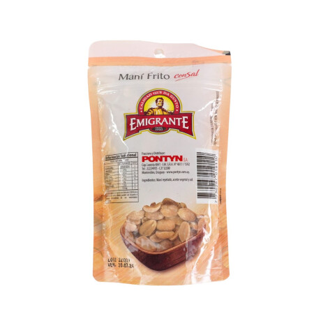 MANI EMIGRANTE REP FRITO C/SAL D/P 70G MANI EMIGRANTE REP FRITO C/SAL D/P 70G