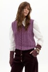 Chaleco Otto en Blend de Lana Violeta