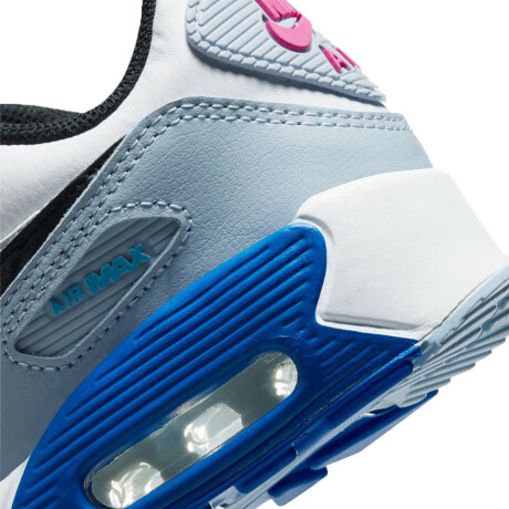 Championes Nike Air Max 90 Ltr Gs White/Blue/Grey
