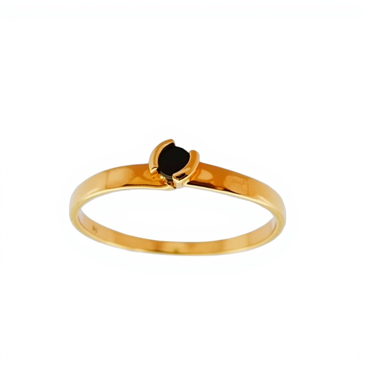 Anillo Solitario-Oro bajo-Piedra Zafiro-AN8124 - conpiedra 