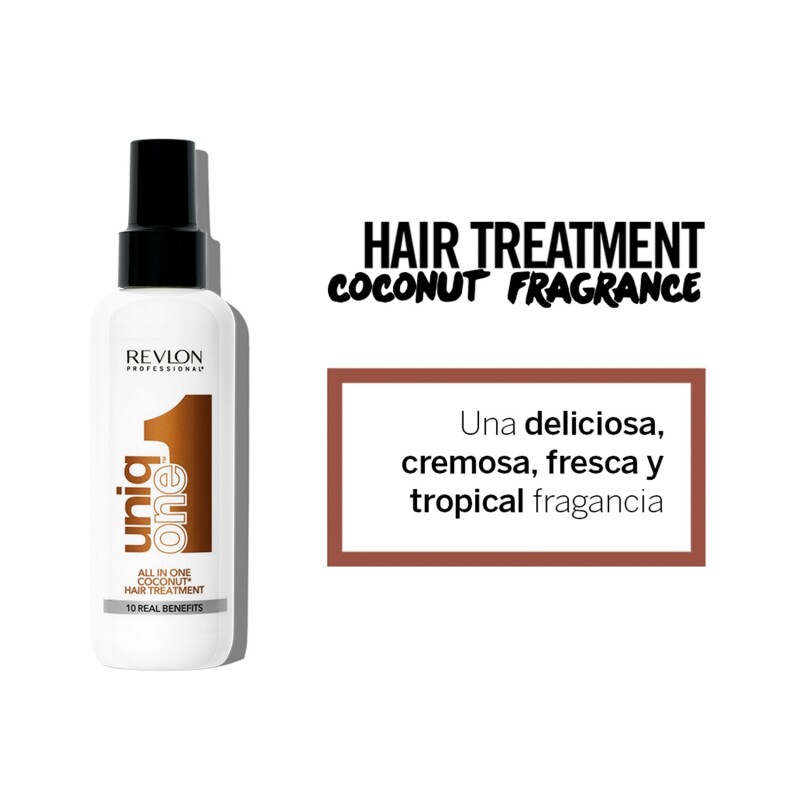 Tratamiento Intensivo Para Cabello Revlon Uniq One Green Tea Sin Enjuague 300ml COCONUT
