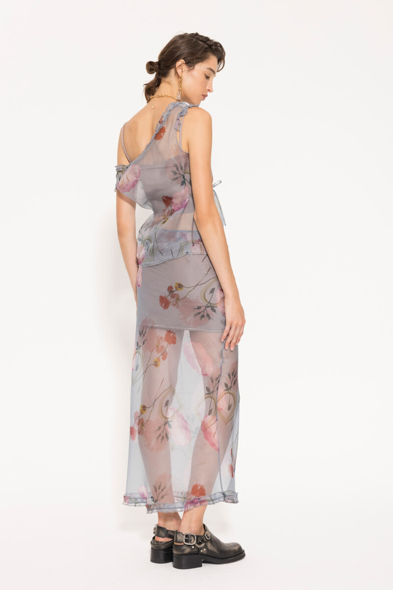 POLLERA DAISY Celeste