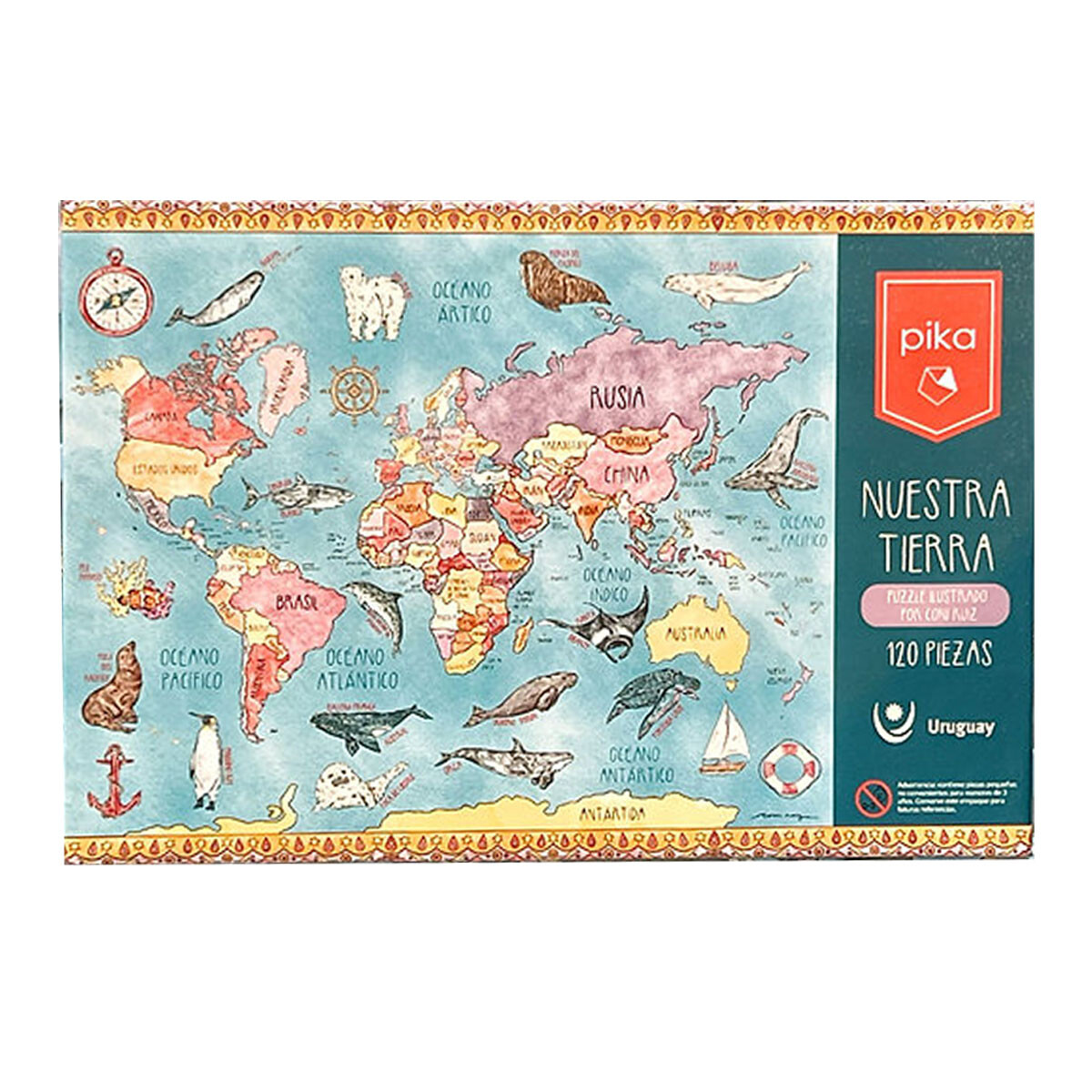 Puzzle nuestra tierra 120 piezas Pika 