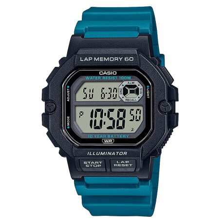 Reloj CASIO WS1400H-3AVDF en Resina Azul Esfera 44mm 0