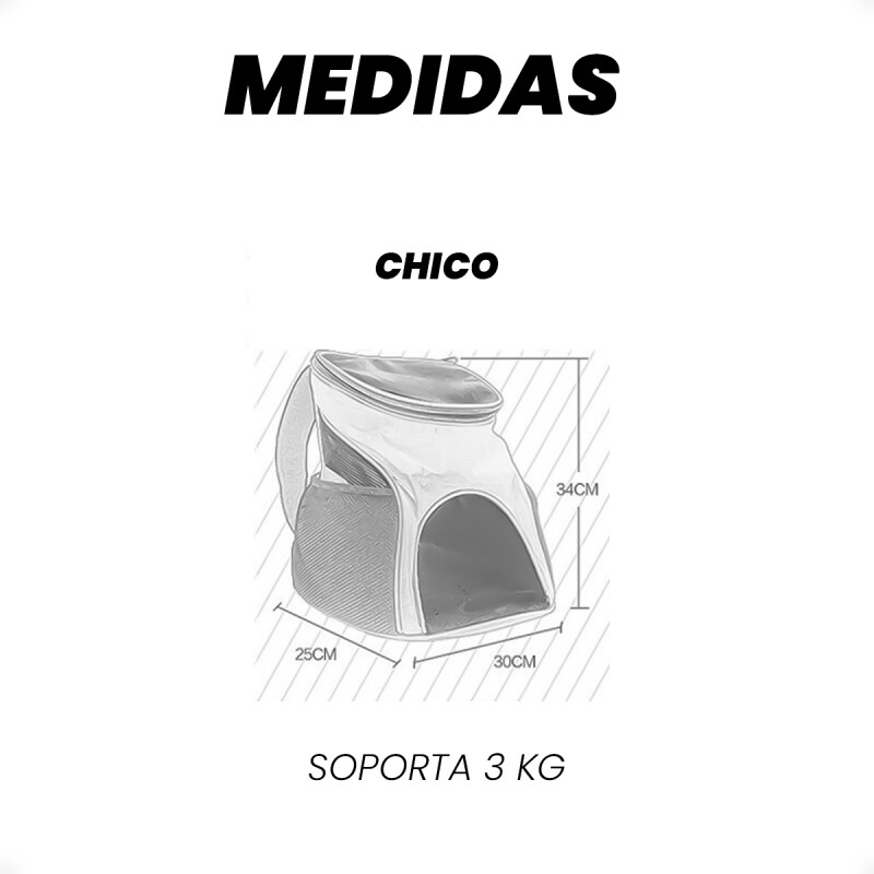 Mochila Bolsa Transportadora De Malla Mascotas Perros Gatos Talle S Negro