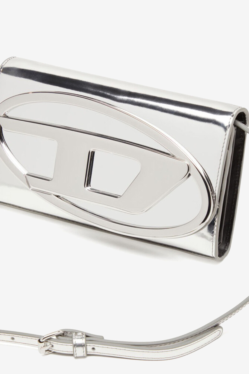 BILLETERA / MINIBOLSO 1DR CUER Plata