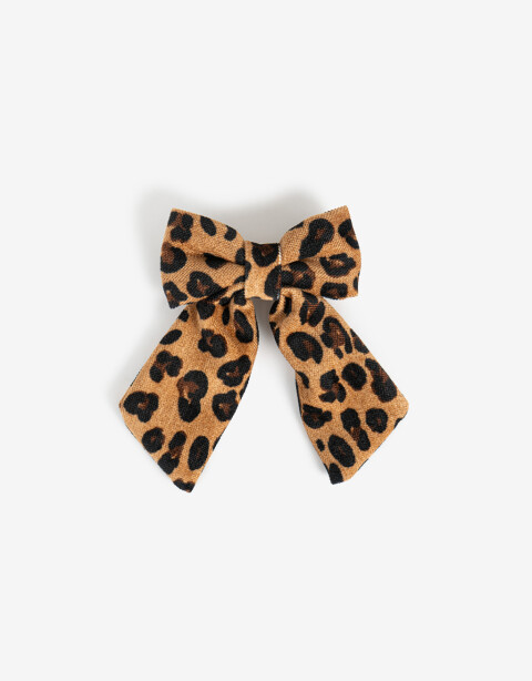 Hebillas Francesas Estampados Hebilla Francesa Con Moño Textil Estampad - Estampado Animal Print
