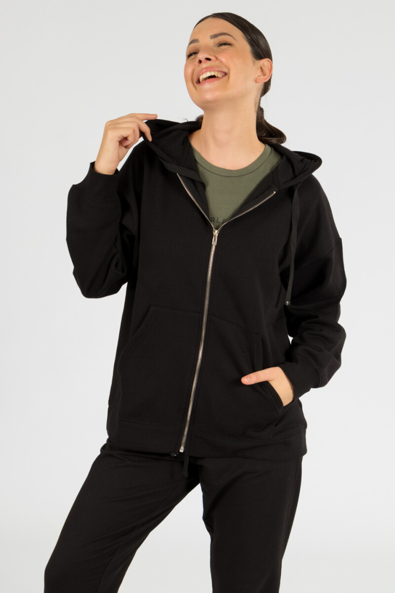 Campera athleisure - Negro 