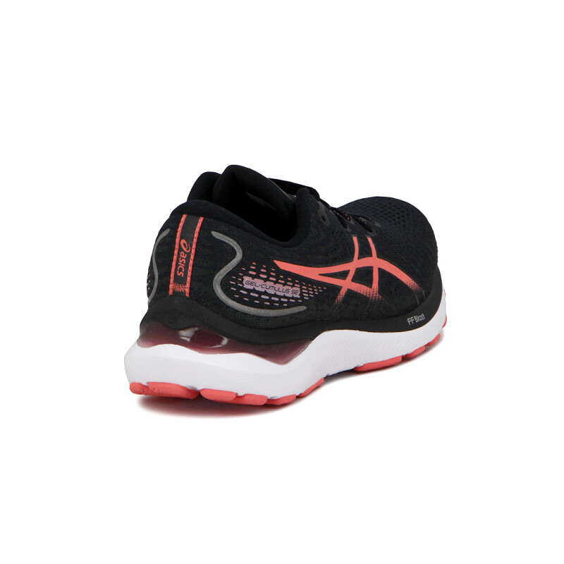 Championes Asics Gel-cumulus 24 Mujer Negro-salmon