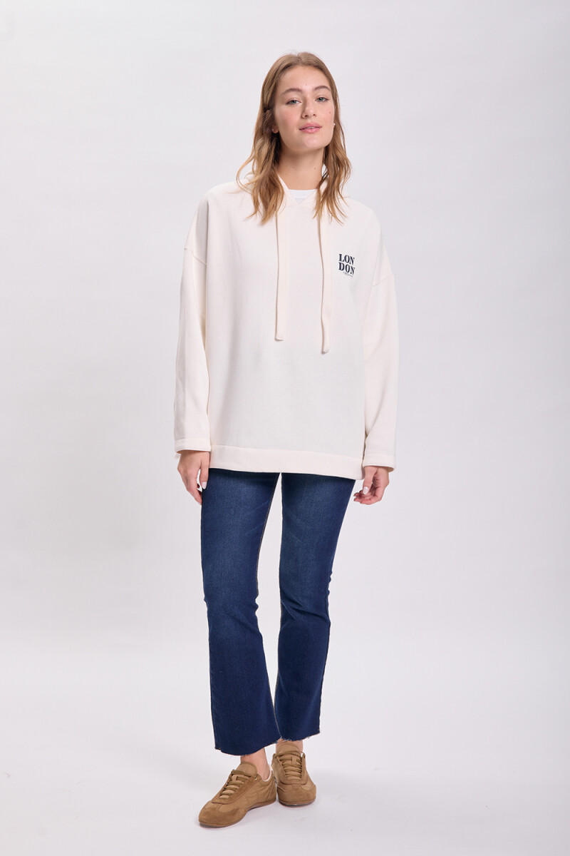 Canguro deportivo oversize Crudo