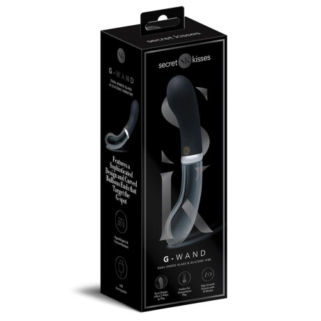 G-Wand Secret Kisses Vibrador Silicona Vidrio G-Wand Secret Kisses Vibrador Silicona Vidrio
