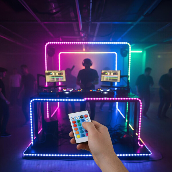 Controlador Cinta Tira Led Rgb Bluetooth USB DC + Control Color Blanco