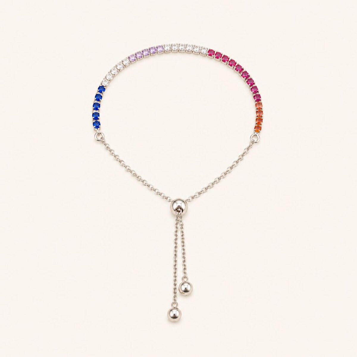 Pulsera Tenis Colors - Plata 925 