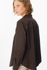 Camisa Petaline Chocolate/Vison