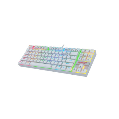 Teclado REDRAGON KUMARA WHITE Mecanico RED Teclado REDRAGON KUMARA WHITE Mecanico RED