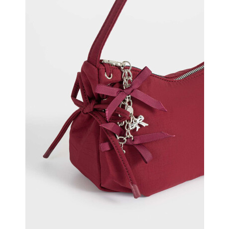 Bandolera Con Lazos Rojo Burdeaux