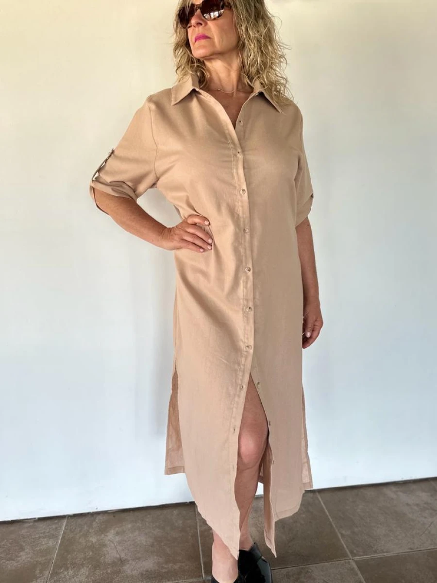 VESTIDO WANNA EMMA - BEIGE 