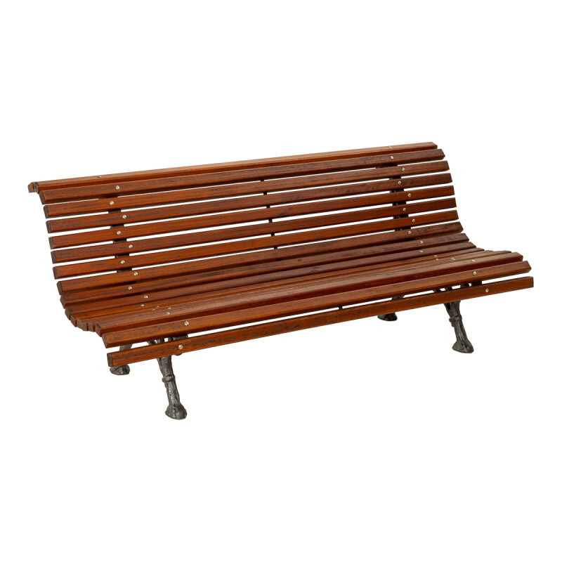 Banco De Plaza Clásico Fundición Y Madera Banco De Plaza Clásico Fundición Y Madera