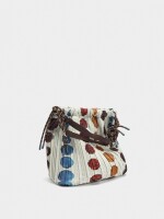 Bolso De Mano Estampado De Nylon crudo
