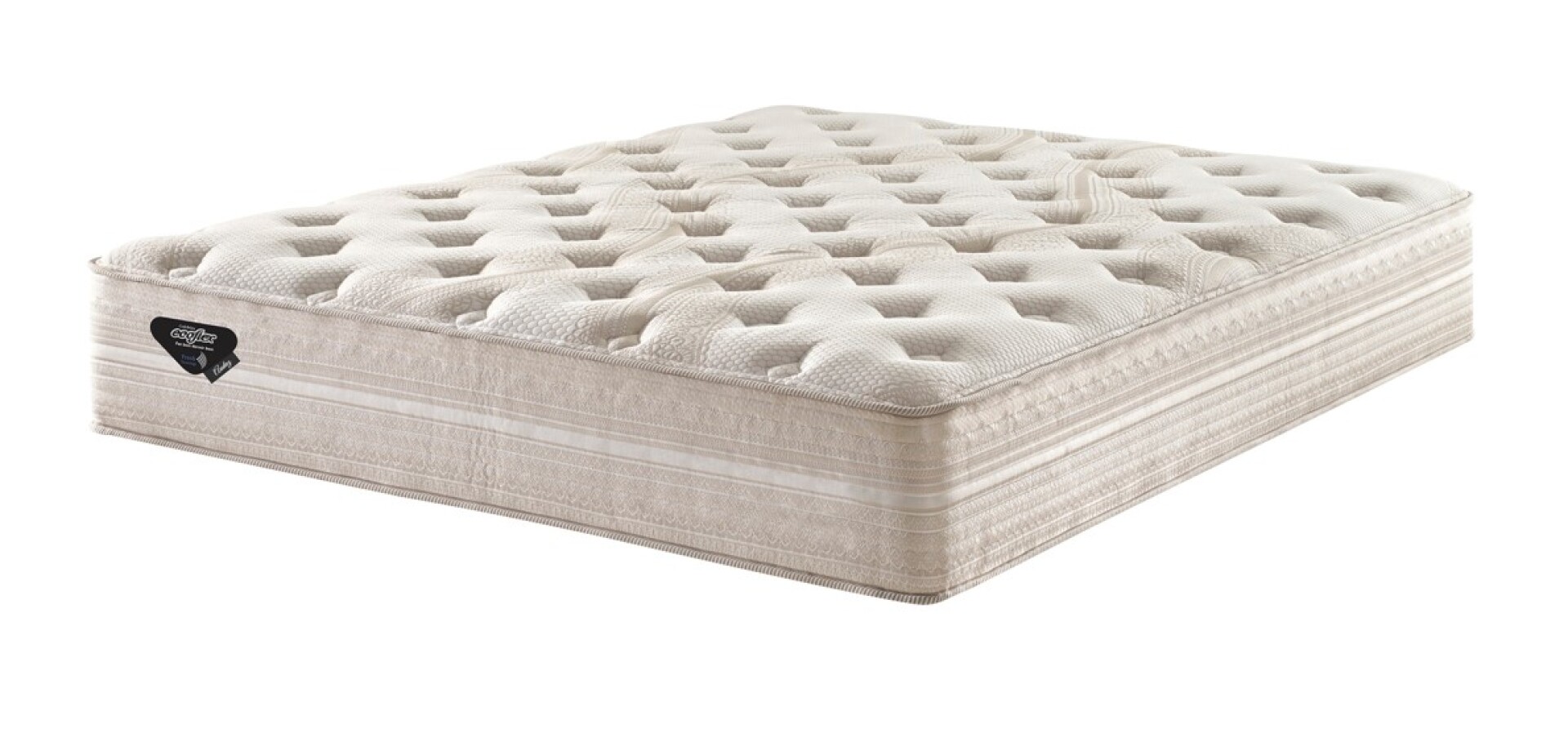 Colchón Resortes 2 Plazas ECOFLEX DIFFERENCE 138 x 188 x 35 cm 