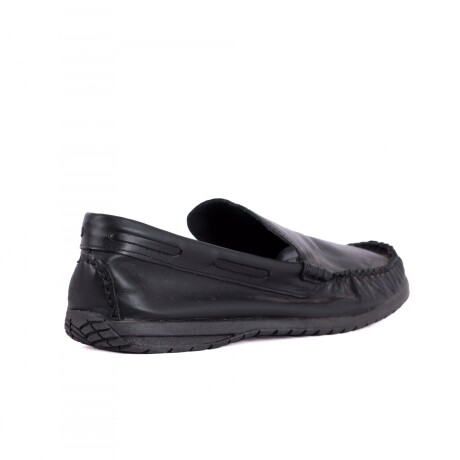 mocasín 100% cuero Negro