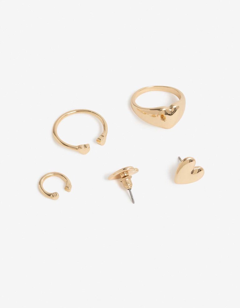 Bijouterie Set Metal Bijou Set Metal - Dorado