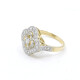 Anillo Oro 18K, Platino, Brillantes Y Diamantes Anillo Oro 18K, Platino, Brillantes Y Diamantes