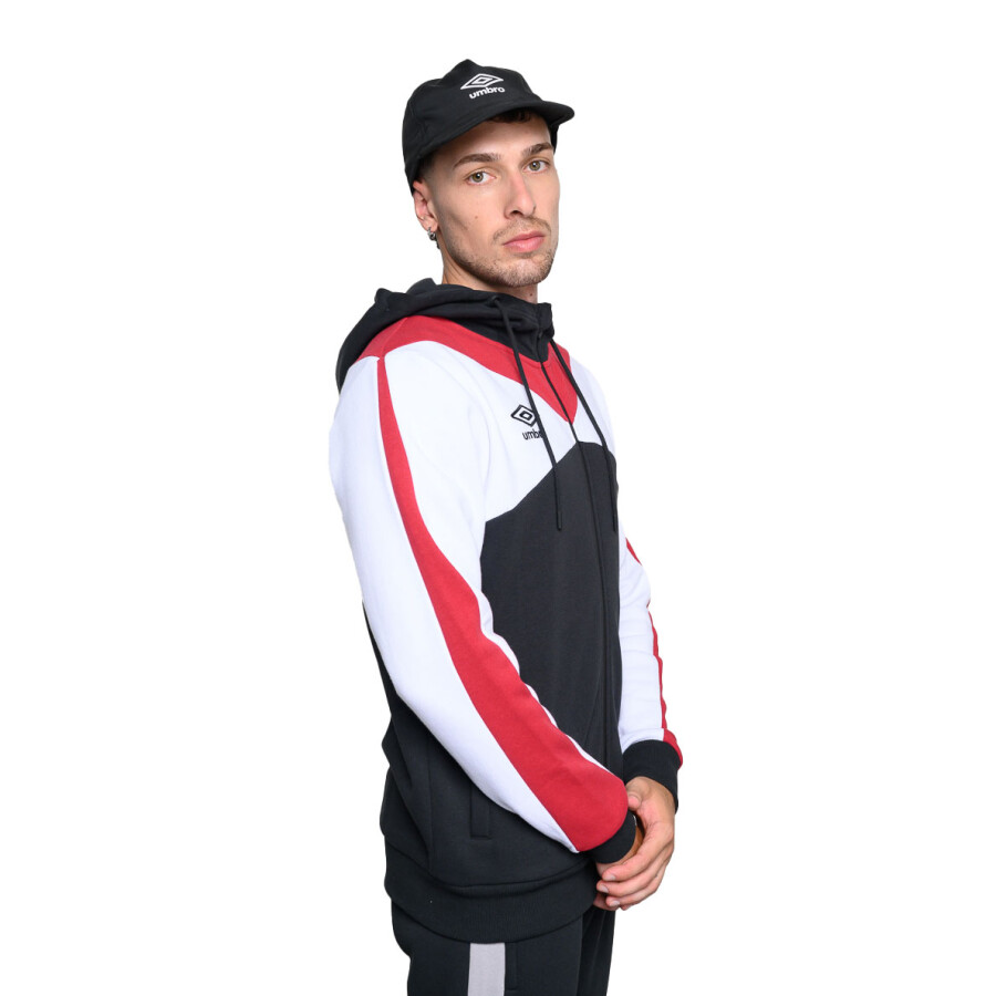 Campera de Hombre Umbro Crafted Negro - Bordo - Blanco