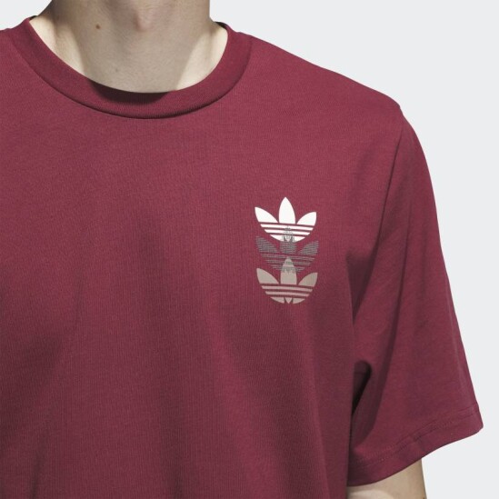 Remera Adidas Triple Trifolio Skateboarding Rojo