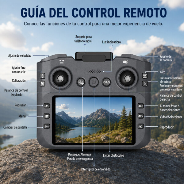 Drone T18p Con 2 Cámara Hd Y Control Remoto DRONE 2 CAMARAS T18P