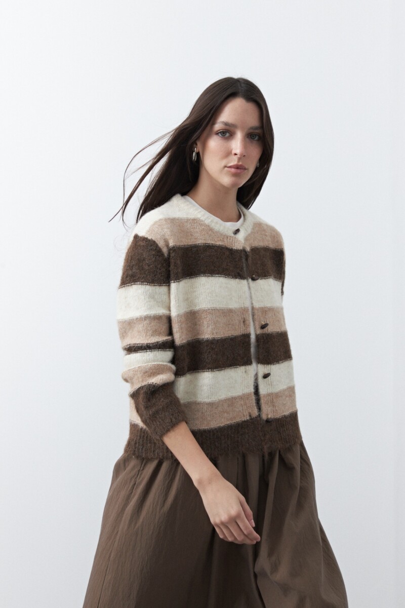 CARDIGAN FROST Chocolate