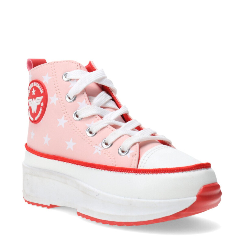 Championes Infantiles DC Rosado - Rojo - Blanco