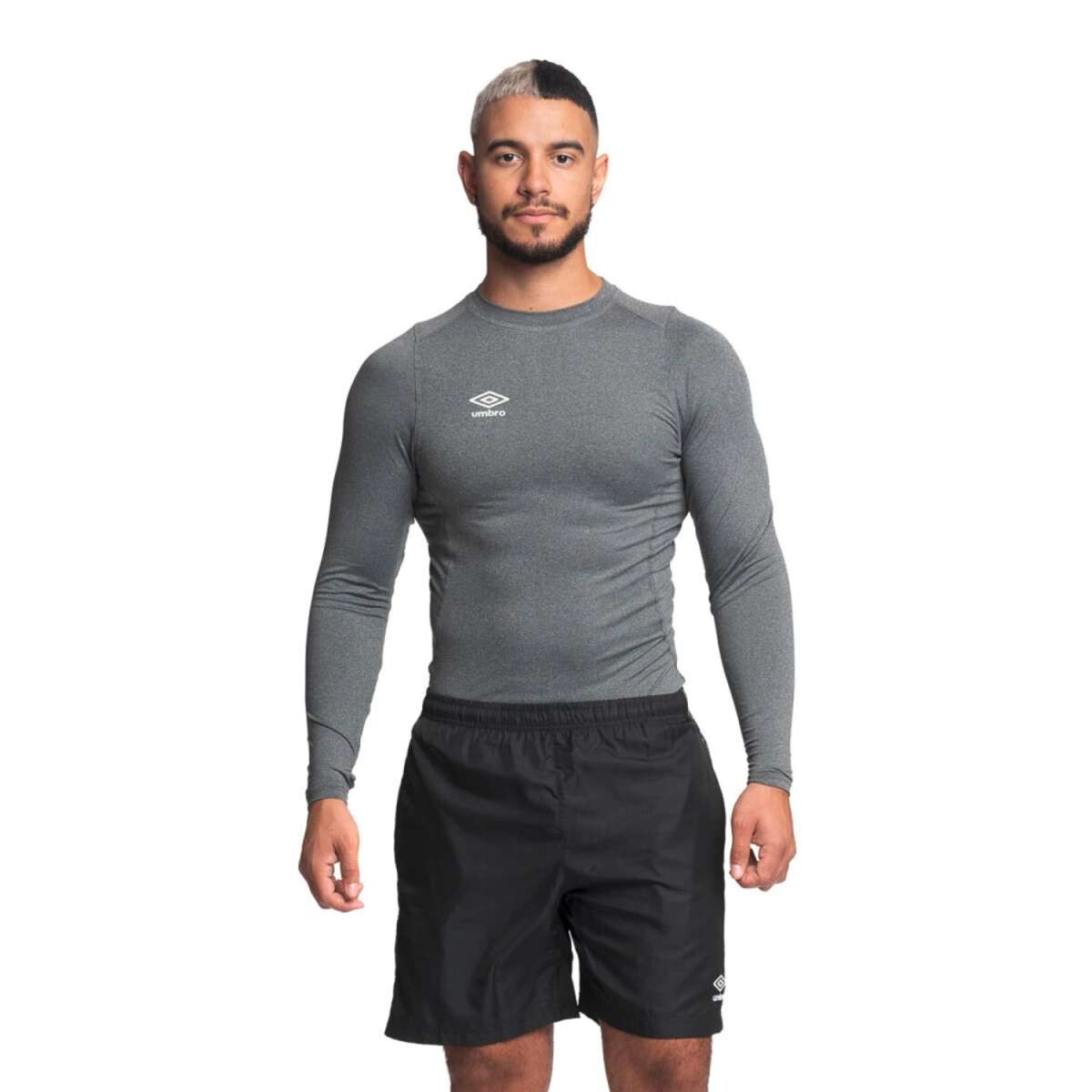 Remera M-T Spandex de Hombre - Gris 