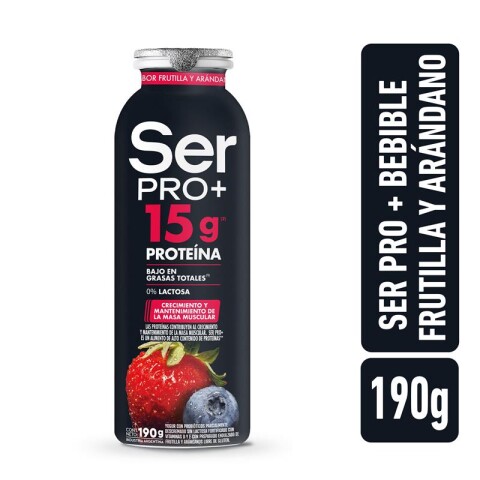 Yogurt frutilla y arandanos Ser Pro + 175ml Yogurt Ser Pro+ Frut/ara 175ml