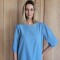 Remera Rose Denim Celeste