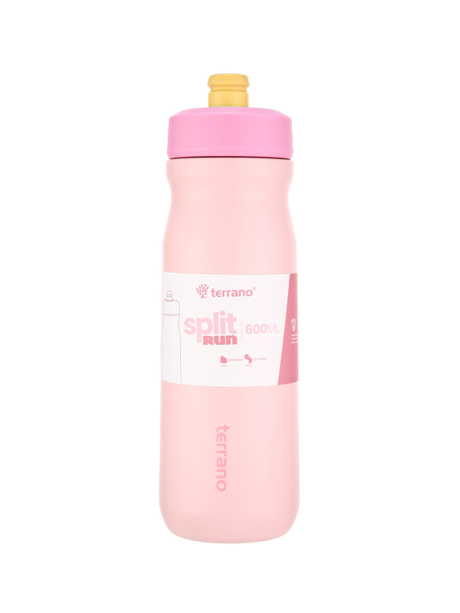 Botella Térmica Split Run 600ml - Rosado 
