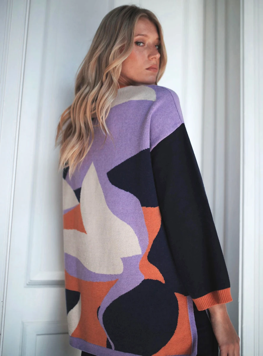 Sweater Flor Winter - Lila 